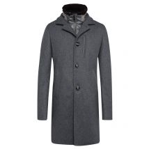 AGF Marostica Kurzmantel aus einem Schurwoll-Mix mit heraustrennbarer Blende in 46