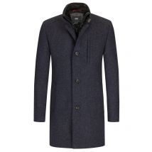 Cinque Kurzmantel aus einem Wollgemisch mit Stehkragen und Kunstfellblende in 54