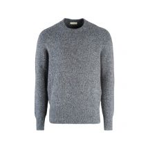 Phil Petter Strick-Pullover in Melange-Optik mit Alpakawolle in 3XL