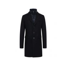Herno Wattierter Mantel aus einem Woll-Mix mit Blende in 48