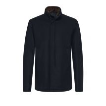 Herno Wattierter Mantel aus einem Woll-Mix mit Blende in 50