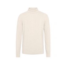Fedeli Rollkragenpullover mit Zopfmuster und Kaschmir-Anteil in 54