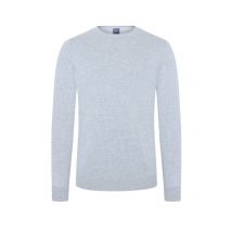 Fedeli Softer und melierter Kaschmir-Pullover mit O-Neck in 50
