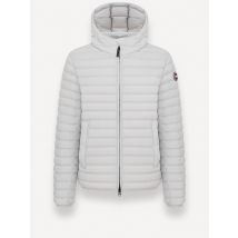 Colmar Originals Gesteppte Leichtdaunenjacke mit Kapuze und Logo-Patch in 52