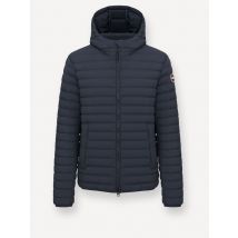 Colmar Originals Gesteppte Leichtdaunenjacke mit Kapuze und Logo-Patch in 52