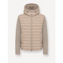 Colmar Originals Gesteppte Hybrid-Kapuzenjacke mit Strickärmeln in 48