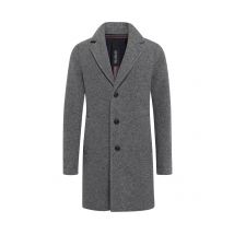 Distretto Einreihiger Kurzmantel in Woll-Haptik mit Reverskragen in 48