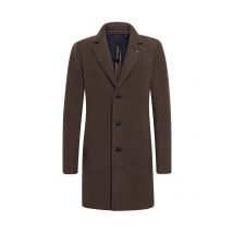 Distretto Einreiher-Kurzmantel im Woll-Mix und fallendem Revers in 52