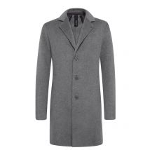 Distretto Softer Kurzmantel in Woll-Haptik mit Reverskragen in 48