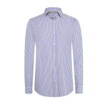 Fil Noir Gestreiftes Hemd aus Baumwolle, Shaped Fit in 42