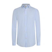 Fil Noir Gestreiftes Hemd aus Baumwolle, Shaped Fit in 41