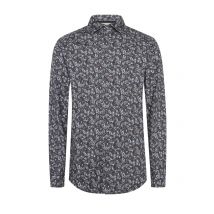 Fil Noir Casual-Hemd mit floralem Print und Kentkragen, Shaped Fit in 44