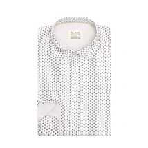 Fil Noir Gemustertes Hemd aus Baumwolle, Shaped Fit in 44