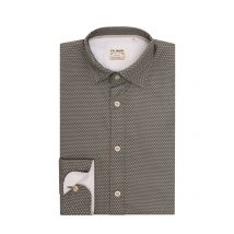 Fil Noir Gemustertes Hemd aus Baumwolle, Shaped Fit in 40