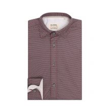 Fil Noir Gemustertes Hemd aus Baumwolle, Shaped Fit in 43