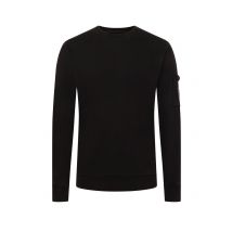 C.P. Company Softes Fleece-Sweatshirt mit Loge-Patch und O-Neck in XXL