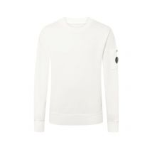 C.P. Company Softes Fleece-Sweatshirt mit Loge-Patch und O-Neck in M