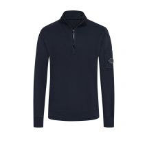 C.P. Company Sweatshirt mit Half-Zip in Fleece-Qualität in M