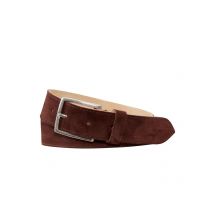 Kreis Ledermanufaktur 3-lagiger Gürtel aus Veloursleder in 90