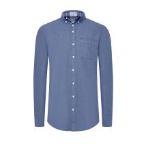 R2 Softes Flanellhemd mit Button-Down-Kragen und Brusttasche in XXL