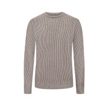 Tom Rusborg Gerippter Rundhalspullover und Merinowolle-Kaschmir-Mix in XXL