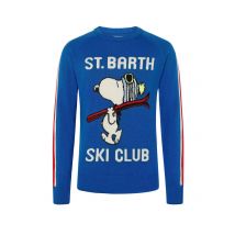 Mc2 Saint Barth Pullover aus einem Wolle-Kaschmir-Mix mit Snoopy-Motiv in M