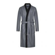 Morgenstern Hausmantel Vincenza aus weichem Materialmix in XL