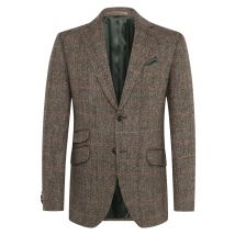 Wellington of Bilmore Sakko London aus Harris Tweed mit Ellenbogenpatches in 48