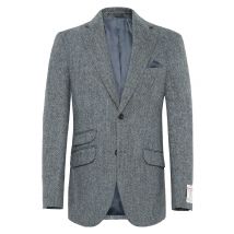 Wellington of Bilmore Sakko London aus Harris Tweed mit Ellenbogenpatches in 46