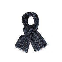 Dante Softer Wollschal mit Kleinmuster und Fransen in 0