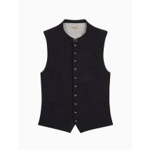 Gottseidank Trachtenweste aus Baumwolle mit Fischgrät-Muster in 44