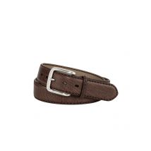 Fausto Colato Handgefertigter 2-lagiger Ledergürtel mit Narbenstruktur in 95