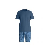 Calida Kurzer Schlafanzug aus weicher Baumwolle mit gemusterter Hose in M