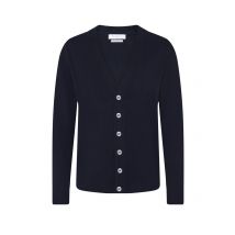 Daniele Fiesoli Leichter Cardigan aus softer Giza-Baumwolle mit V-Ausschnitt in L