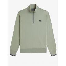Fred Perry Sweat-Troyer mit Logo-Stickerei und Streifenakzenten in M