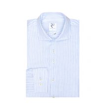 R2 Leinenhemd mit Streifenmuster in XXL