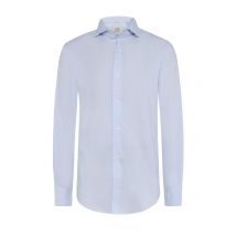 Fil Noir Leichtes Baumwollhemd mit Haifischkragen in 43