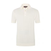 Filippo De Laurentiis Softes Poloshirt aus Baumwolle mit Waffelstruktur in 52