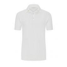 Filippo De Laurentiis Leichtes Strick-Poloshirt aus Crepe Cotton in 52