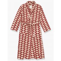 OAS Gemusterter Bademantel in Frottee-Qualität in 0