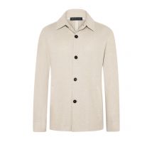 Harris Wharf London Strukturiertes Overshirt aus Baumwolle mit Umlegekragen in 46