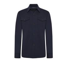 Harris Wharf London Leichtes Overshirt in Stretch-Qualität in 46
