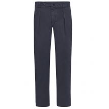 Berwich Chino Chiaia aus Baumwollstretch mit Bundfalte in 48