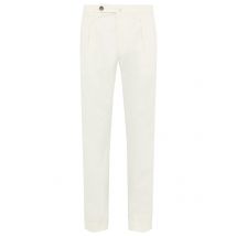 Berwich Chino Chiaia aus Baumwollstretch mit Bundfalte in 50