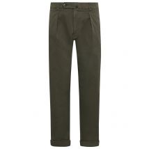 Berwich Chino Chiaia aus Baumwollstretch mit Bundfalte in 46