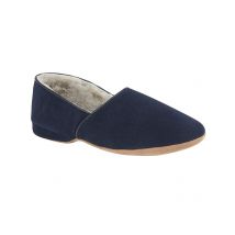 Draper of Glastonbury Slipper Anton aus Veloursleder mit Lammfellfutter in 8