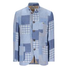 Luis Trenker Patchwork-Blazer Lusandro mit Stehkragen im Landhausstil in 52