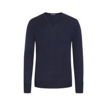 John Smedley Pullover aus reiner Schurwolle, V-Neck in S