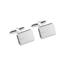 GROM 925 Sterling Silber Manschettenknöpfe mit Struktur-Oberfläche in 0