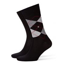 Burlington 2er Pack Socken in Uni und Argyl-Muster in 0